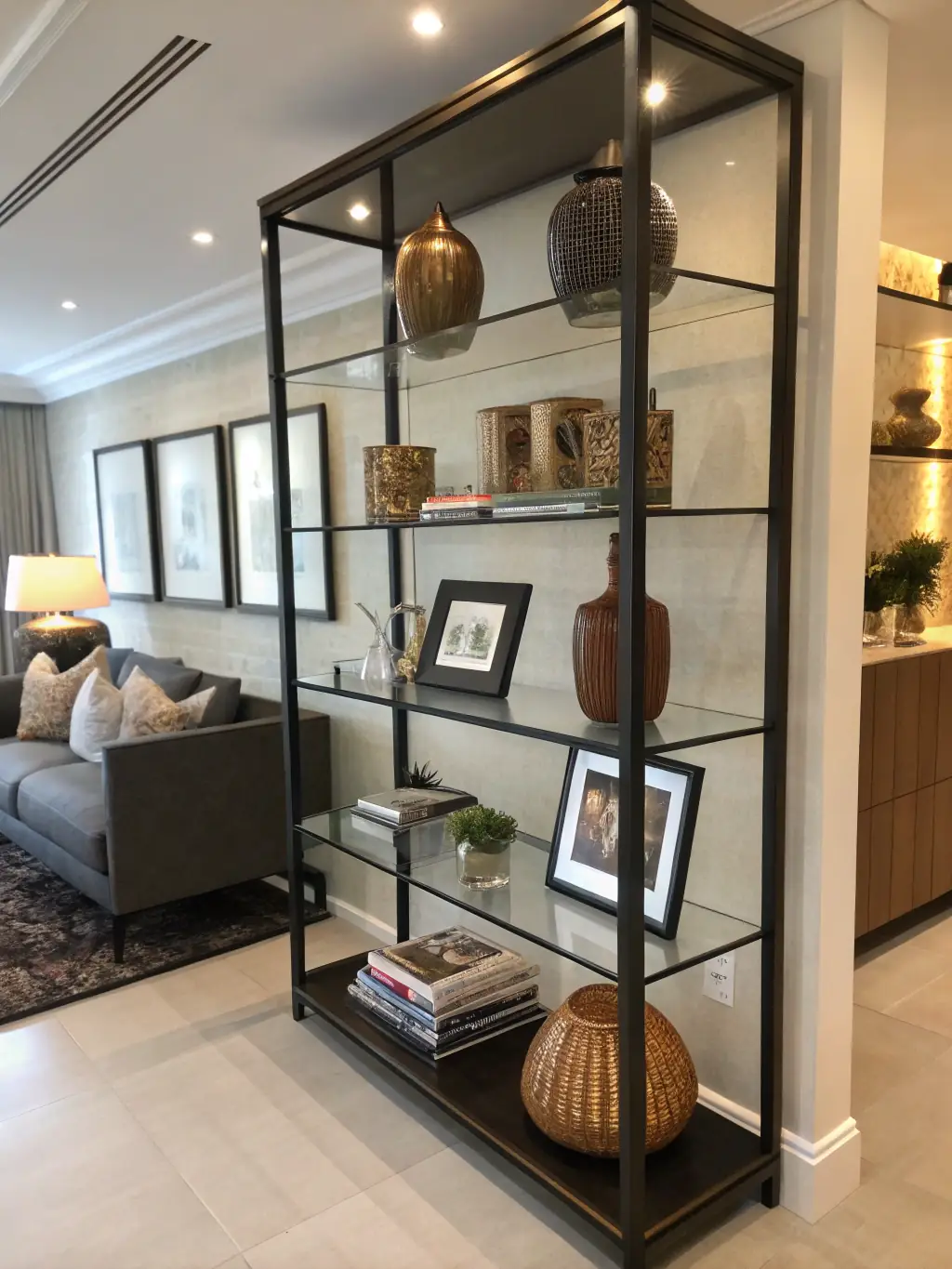 An attractive display of various trending gift items arranged on a modern shelf, highlighting their diversity and appeal.