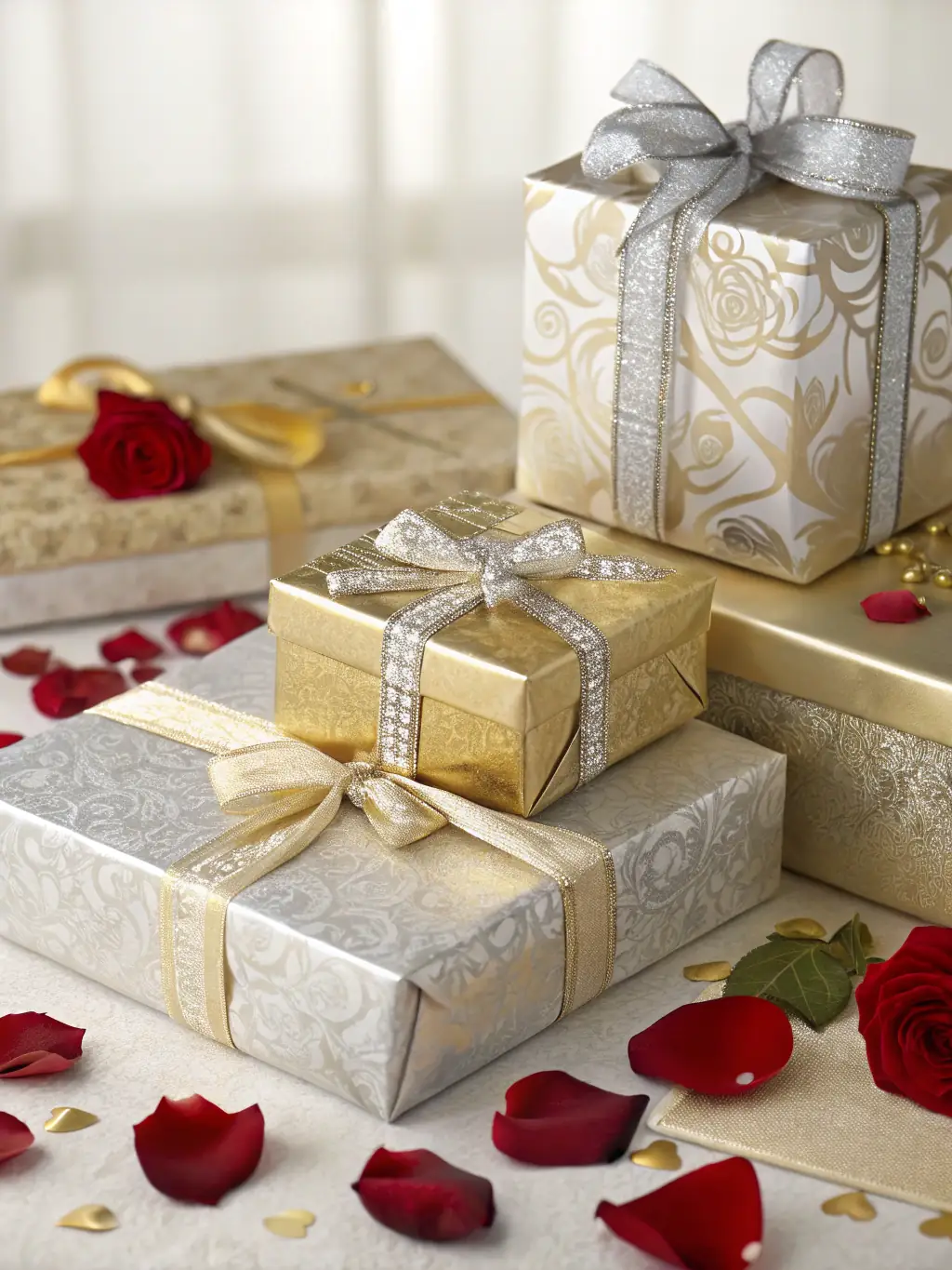 A collage of gift items suited for different occasions, including birthday, wedding, and holiday themes.